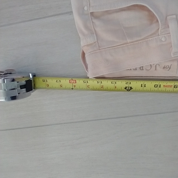 Goldsign for JCrew Light Peach Straight Leg Jeans - Picture 7 of 8